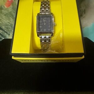 Invicta Silver Watch with Black Dial